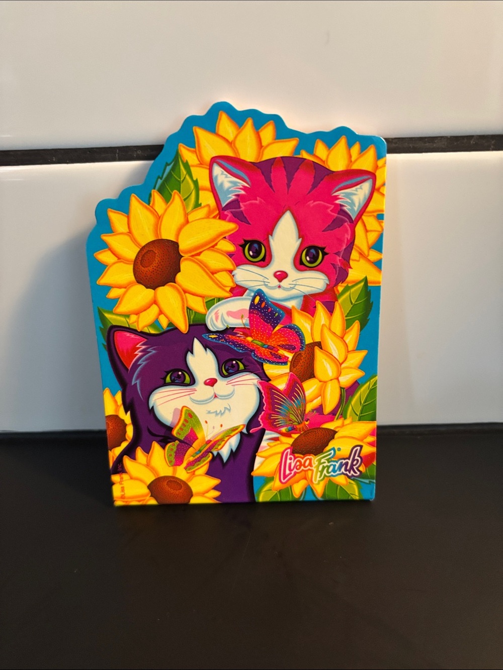 Vintage 90’s Lisa Frank Imaginationery Sunflower Kittens Notepad NOS